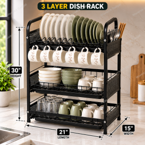 Square Rotating Kitchen Storage Rack