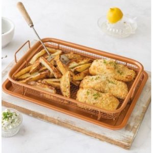 2-piece Home Oven Air Fryer crisping set