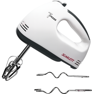 Scarlett Electric Egg Beater and Mixer for Cake Cream - White