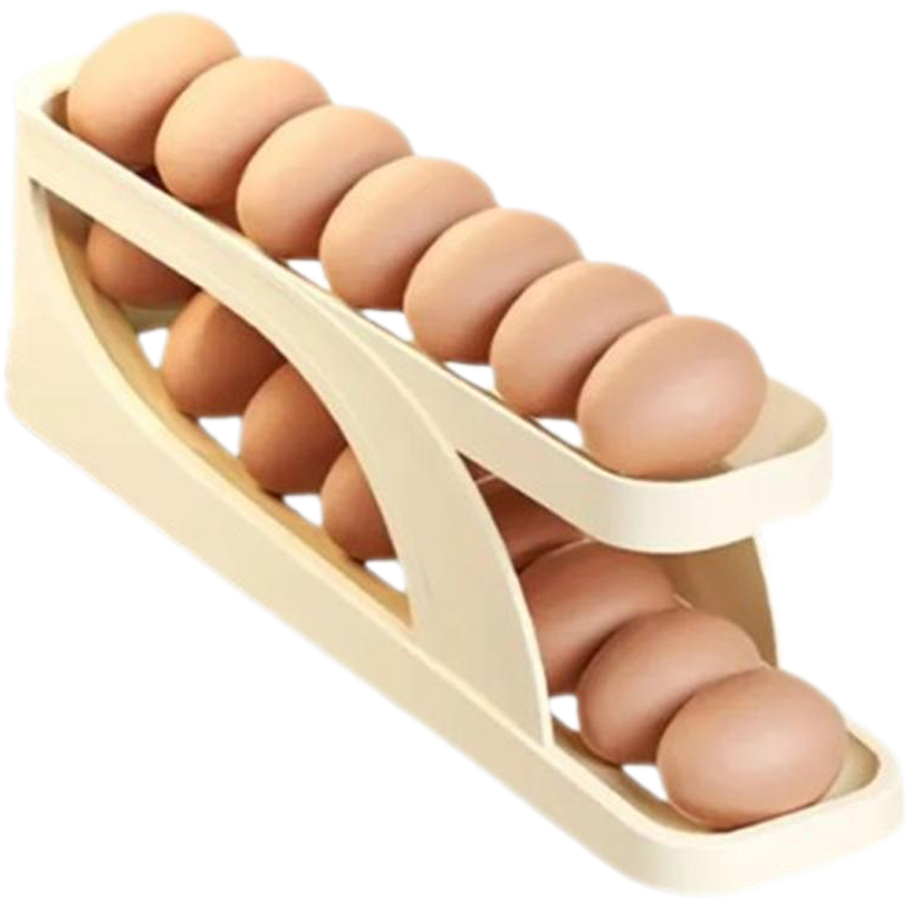 Automatic Roll-Down Double-Layer Egg Organizer - Image 6
