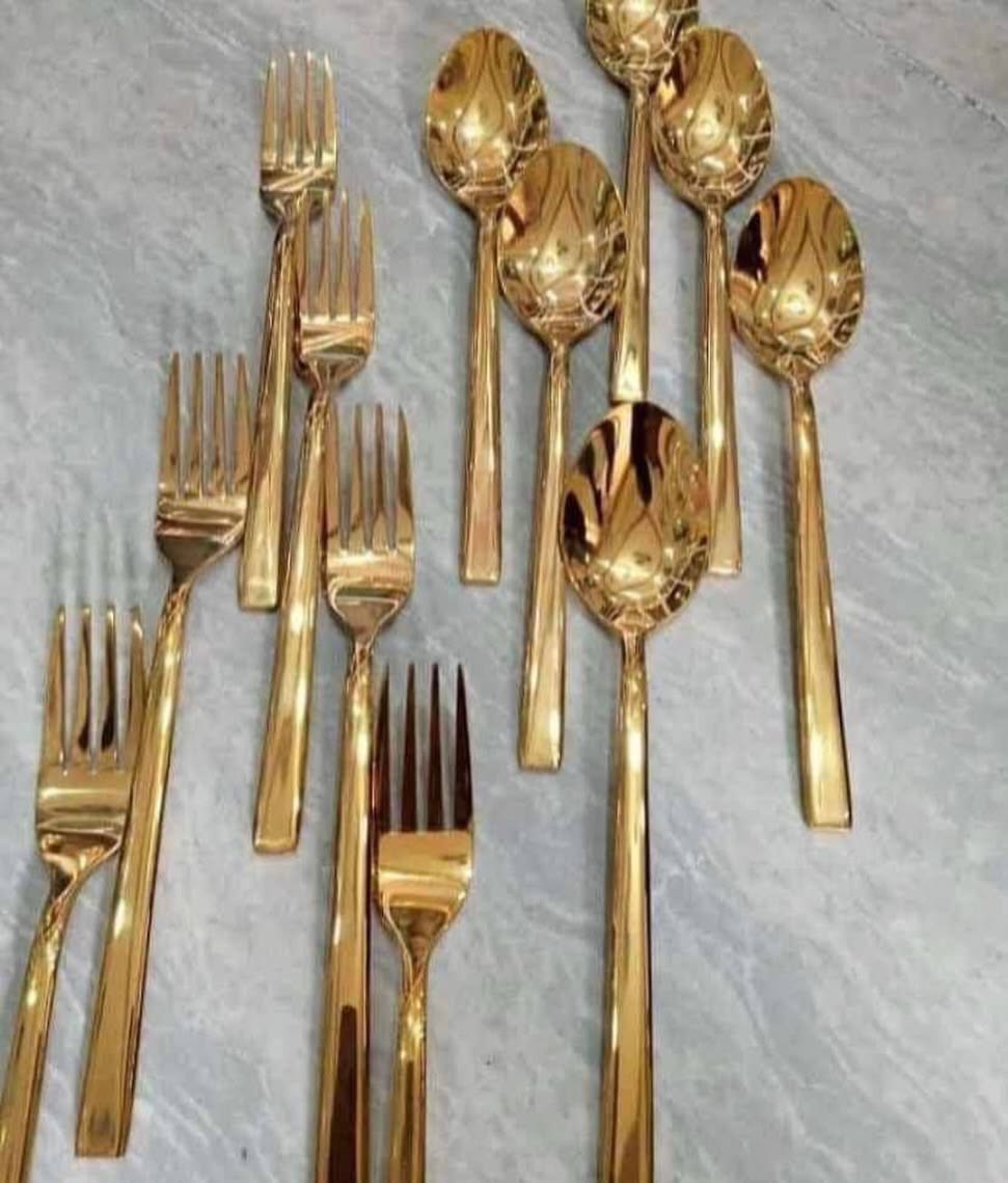 12pcs Tea Spoon & Fork Set Model 9GS - Image 2