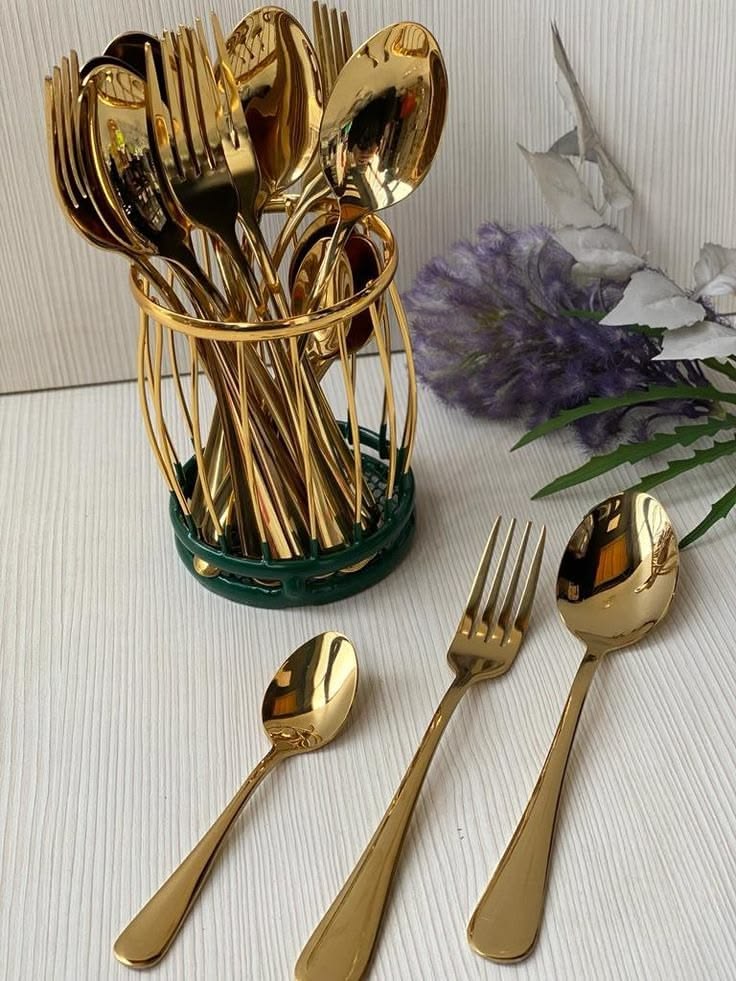 12pcs Tea Spoon & Fork Set Model 9GS - Image 4